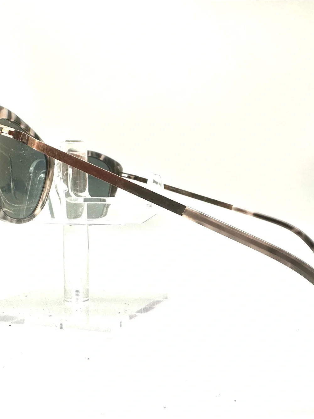Mykita Lite Ygritte Sunglasses Taupe Grey Marble Rose Gold Cat Eye 49-18-140